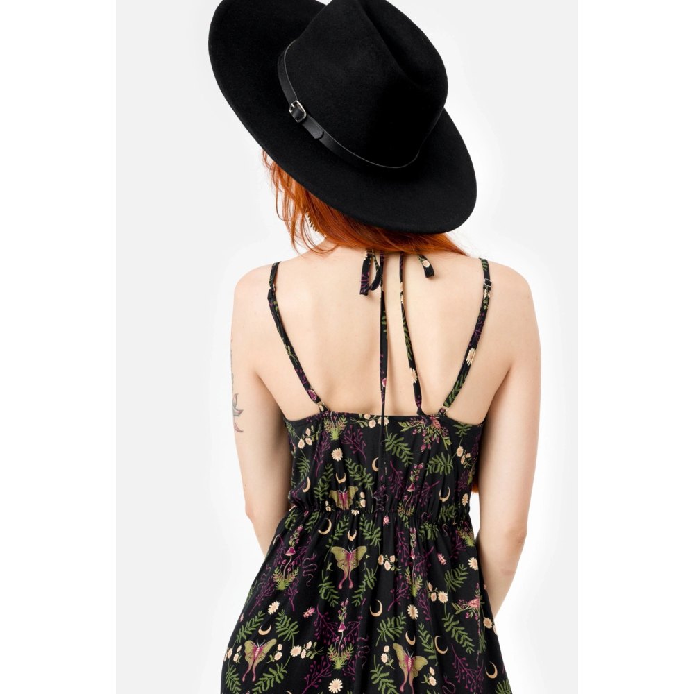 Restyle - Hare Moon Fedora hoed - Wijde rand - Zwart